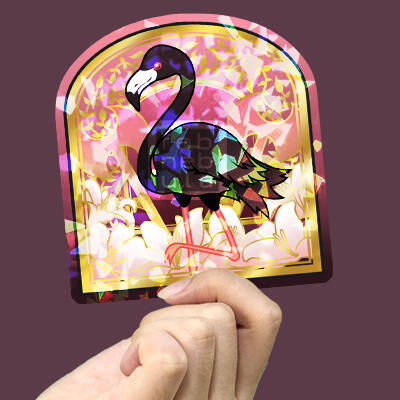 Black Flamingo Stick 3in